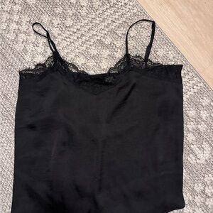 Wild Fable Black Lace Cami Top
